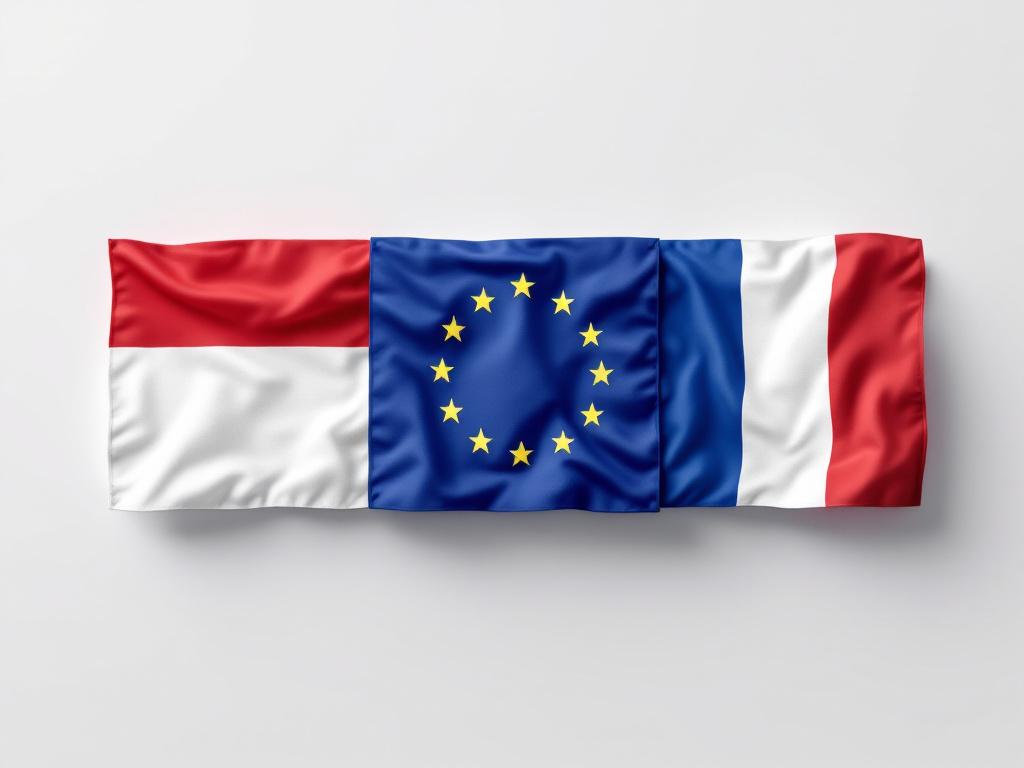 drapeaux polonais et français